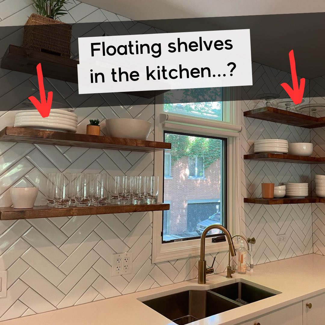 I’m not talking the entire kitchen, just a small section of the kitchen.  Would you consider floating shelves...? 
 
✅The Ultimate Home Building Checklist at BuilderBrigade.com
 
#BuilderBrigade #homebuildingtips #homebuilding #customHome #newhome #newhomeconstruction