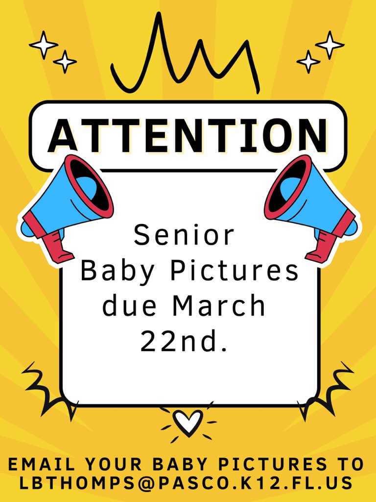 Attention seniors- for the yearbook