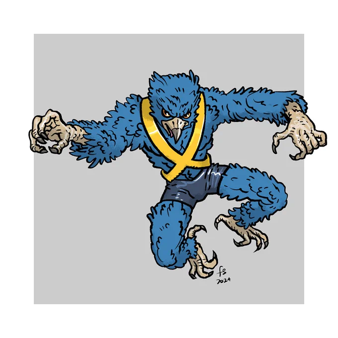 I almost don't use this site anymore but I wanted to say I'm participating in a fun art challenge all month long over at IG ( we're designing a bunch of original Amalgam characters, here's a few #amalgam2024 