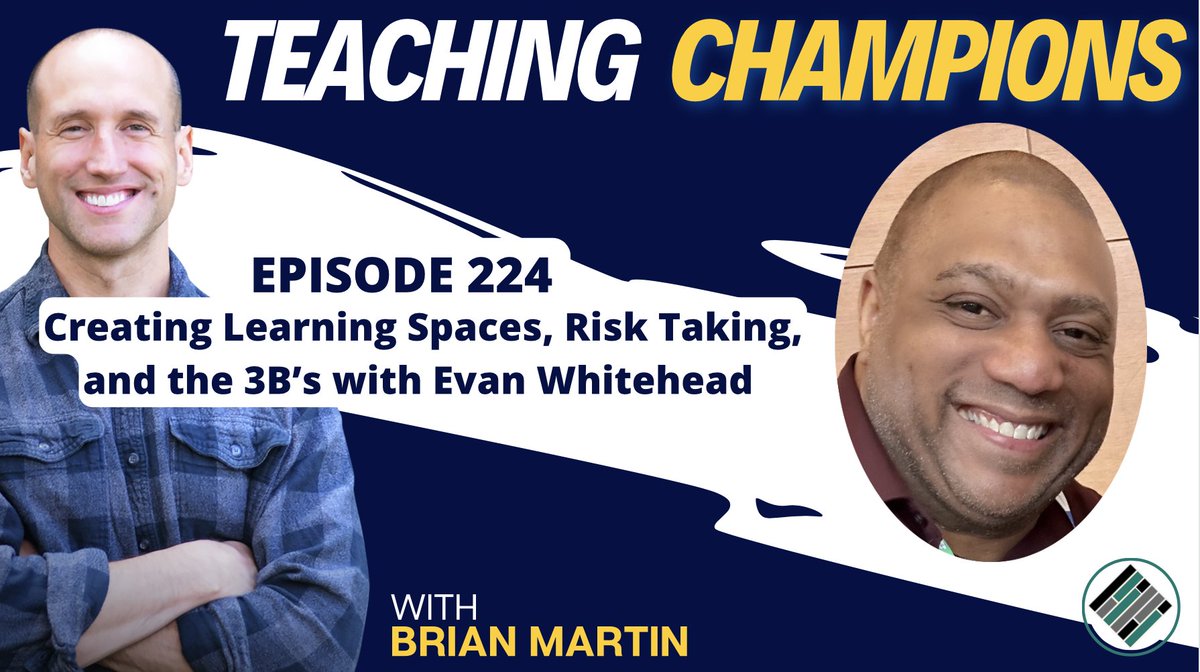 Get fired up for the week ahead with this conversation with Evan Whitehead. He shares all about his transformational framework of the 3B's, ways we can create inspired learning spaces, and so much more!🔥 podcasts.apple.com/us/podcast/cre…