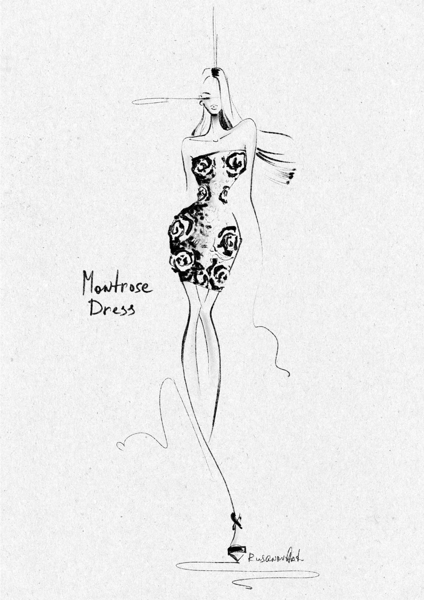 RachelOmrose's tweet photo. Sketches of the Montrose Dress. https://t.co/7EfBLoYwZC