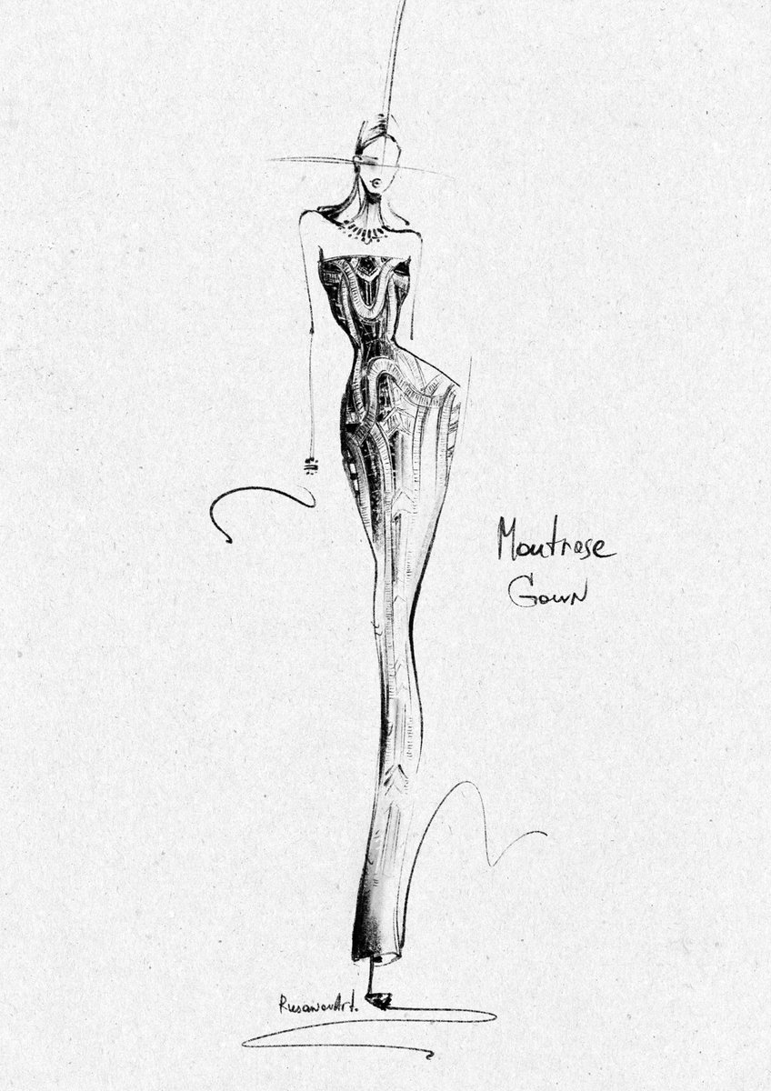RachelOmrose's tweet photo. Sketches of the Montrose Dress. https://t.co/7EfBLoYwZC