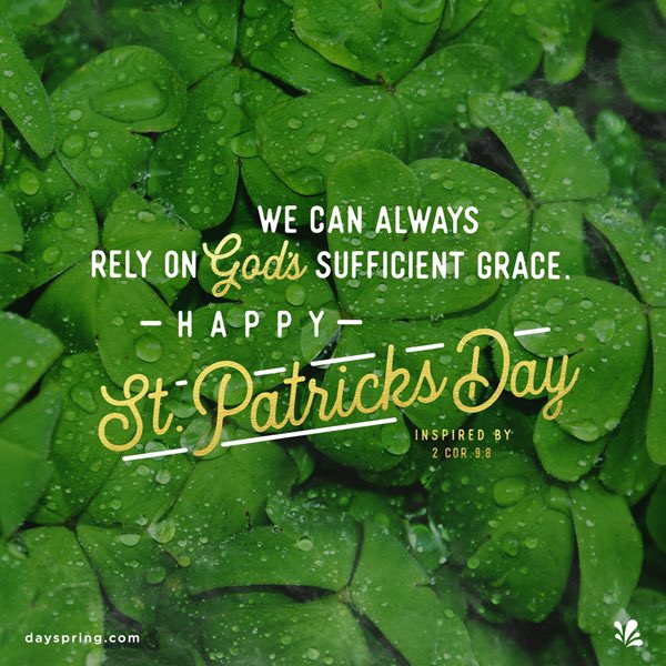 Good morning Everyone! Have a blessed Sunday and Saint Patricks Day!