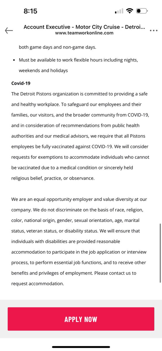 Can someone from the <a href="/DetroitPistons/">Detroit Pistons</a> please explain why they are still mandating that their employees have the Covid vax? In 2024? My wife works in hospital, and even they don’t mandate anymore. Freaking absurd. #DetroitPistons #ArnTellem