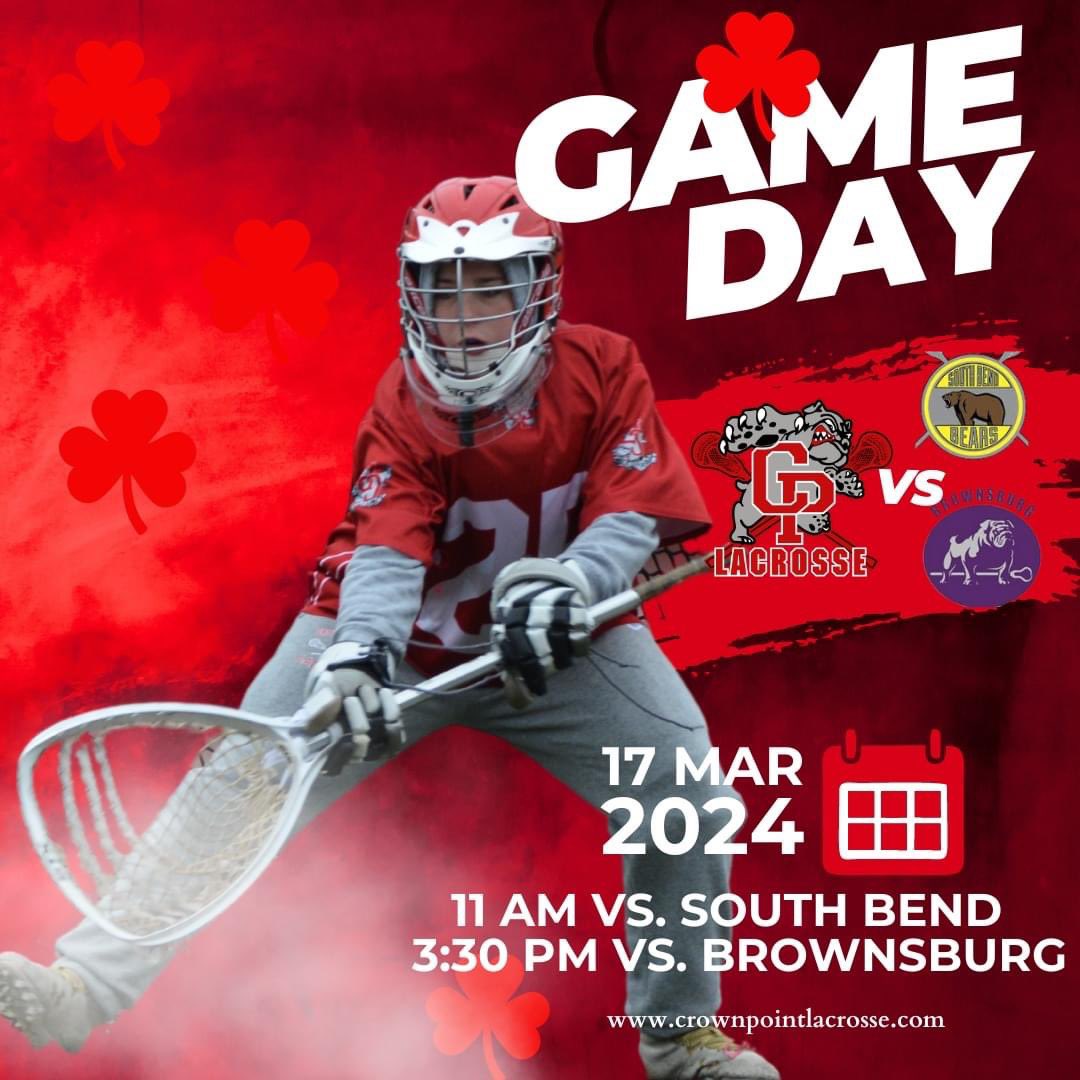 It’s Game Day. Girls team has a doubleheader at home against South Bend and Brownsburg. GO BULLDOGS!!! 🥍🐾