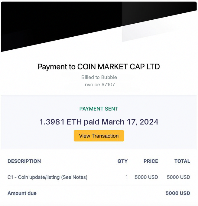 teamBubblebot's tweet photo. 💥💥CMC fast track paid!!! https://t.co/FOxpFWfw0O
