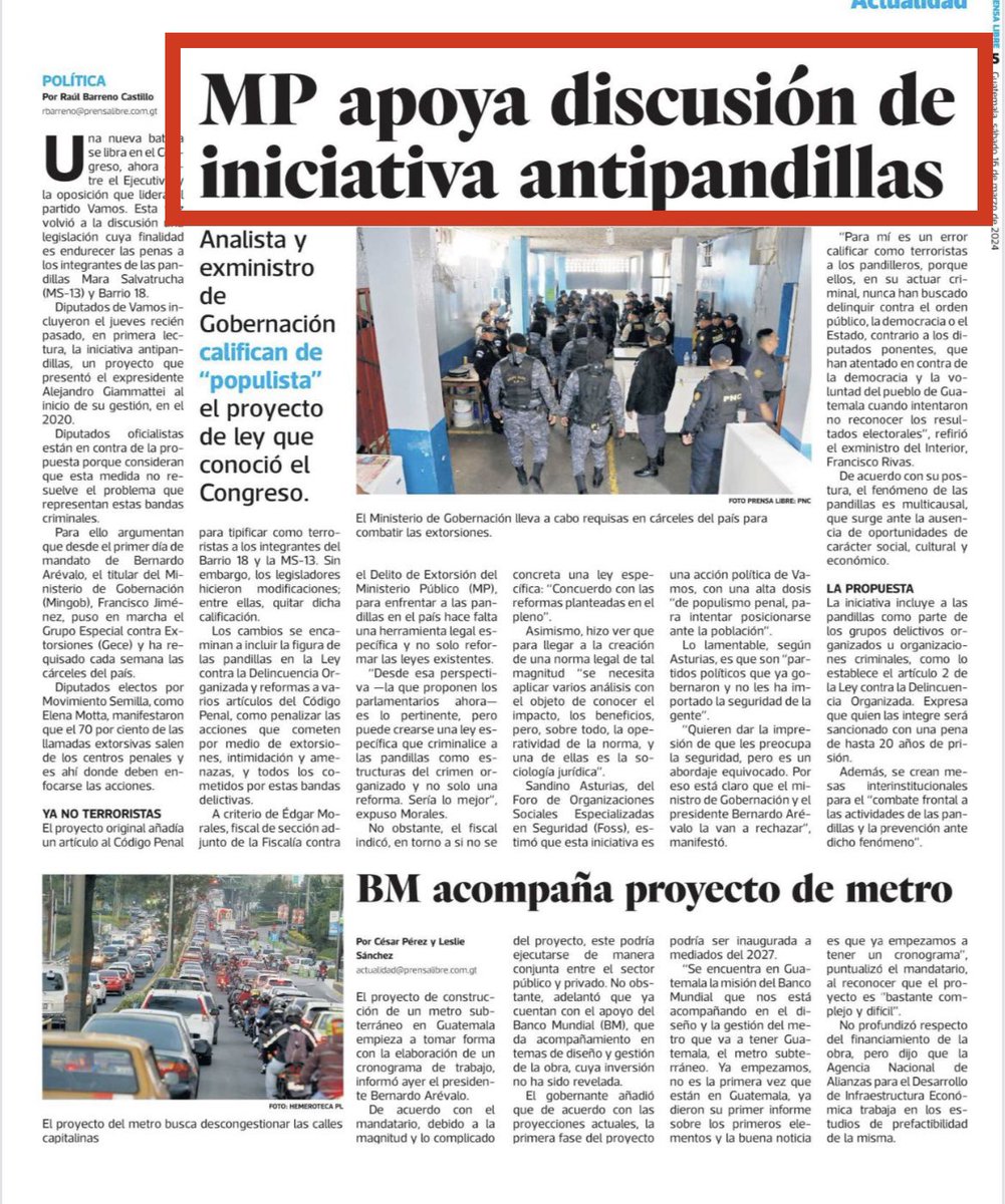 ManfredoGuate's tweet photo. Si el MP, la bancada VAMOS, Allan Rodríguez, diputados del pacto y Giammatei; apoyan la iniciativa de ley “Anti-maras” (anti-manifestaciones) por allí no es 🆘❌🚫🆘❌⛔️👀👀🆘 https://t.co/xDTHwNiBBY
