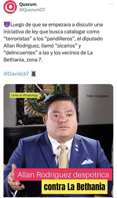 ManfredoGuate's tweet photo. Si el MP, la bancada VAMOS, Allan Rodríguez, diputados del pacto y Giammatei; apoyan la iniciativa de ley “Anti-maras” (anti-manifestaciones) por allí no es 🆘❌🚫🆘❌⛔️👀👀🆘 https://t.co/xDTHwNiBBY