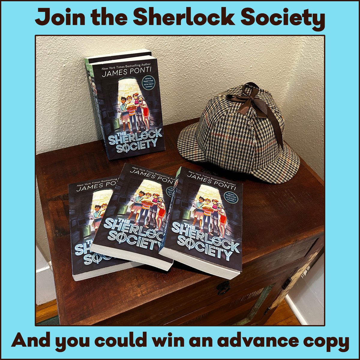 Educators, you don't have to wait until 9/3 to join the Sherlock Society. Start a chapter at your school by signing up at shorturl.at/gP019 To celebrate, I'll randomly pick a member at the end of this week to win an advance copy. @SimonKIDS @SSEdLib @FloridaMediaEd @TXLA