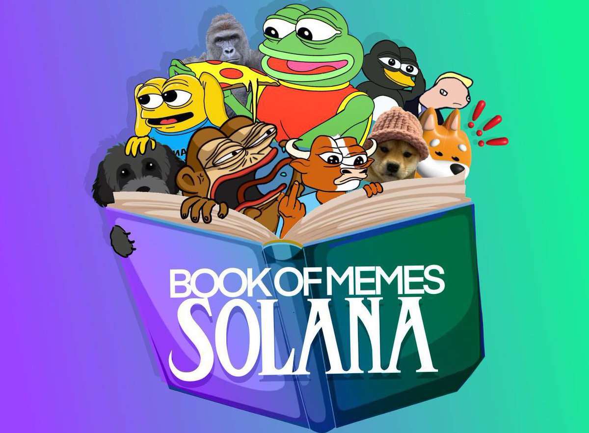 BookOfSolMeme's tweet photo. Book of Solana memes will go live today at 5PM UTC.

CA: 2BT2PyF9gRokyfQ3JXMRz5ZvutQXQK6U6FJ9YRoRzorP

https://t.co/aKWUCSsd6o https://t.co/pT3tPmkxk6