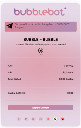 teamBubblebot's tweet photo. 💥Staking Is live Stake Bubble and get Really impressive Rewards

https://t.co/My0fgFM87P https://t.co/YDifLfWcT9