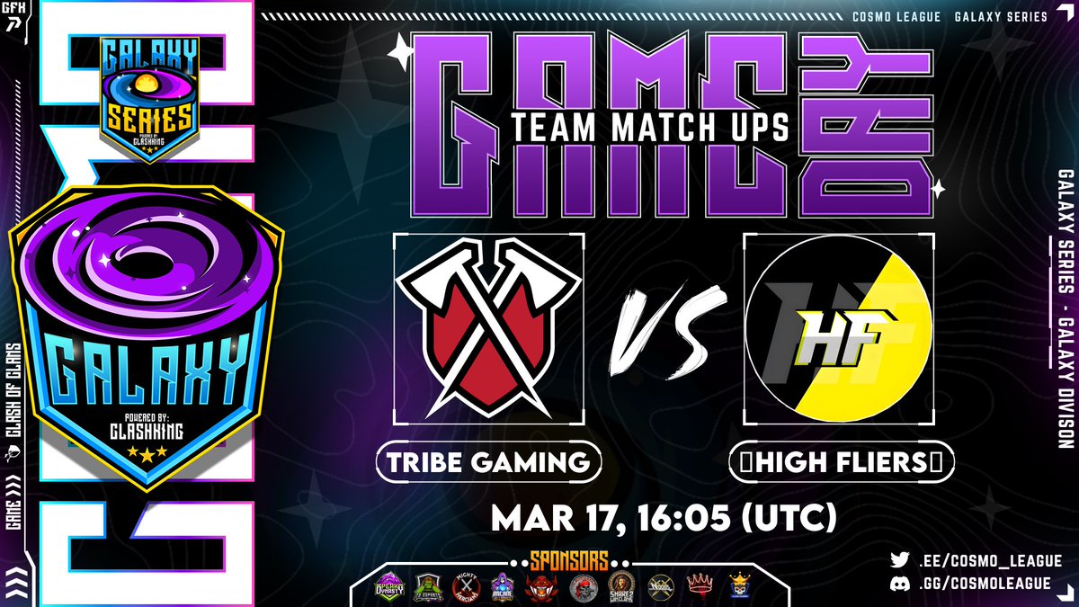 sply97's tweet image. 🔴 DOMINGO

🤗 Hoy si traeremos guerras!

🏆 @Cosmo_League (R32) + @DPBLeague FINALES

⚔️ @TribeGamingCoC 🆚 #HighFliers
⚔️ @p51knightscce 🆚 @VAE_Official 

💪 ¡No te lo pierdas!

17:00 🇪🇸 10:00 🇲🇽 13:00 🇦🇷
twitch.tv/sply97