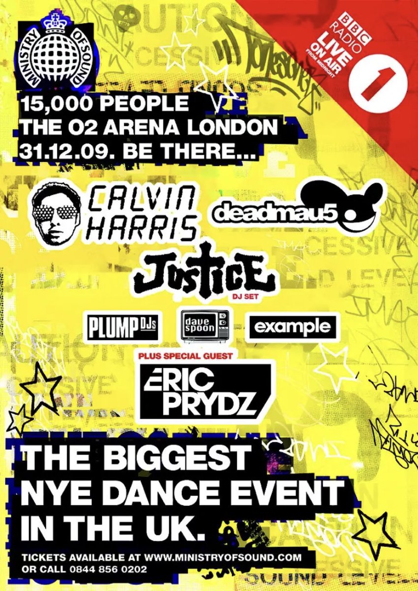 #retro5pective; @ministryofsound NYE, London 2009. retro5pective show tix available now! linktr.ee/retro5pective