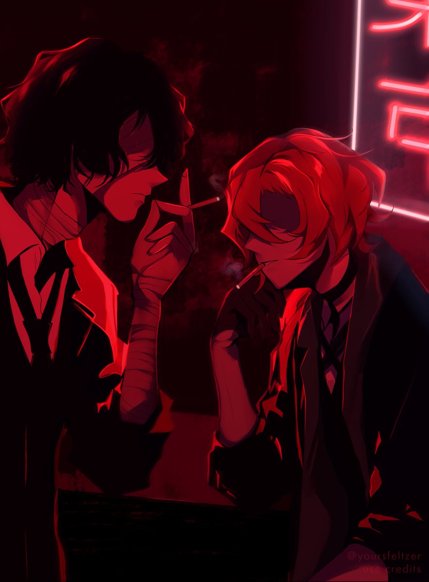 'in another life, I would have really loved just doing laundry and taxes with you.' #soukoku #skk #dazai #chuuya #bsd #bsdtwt