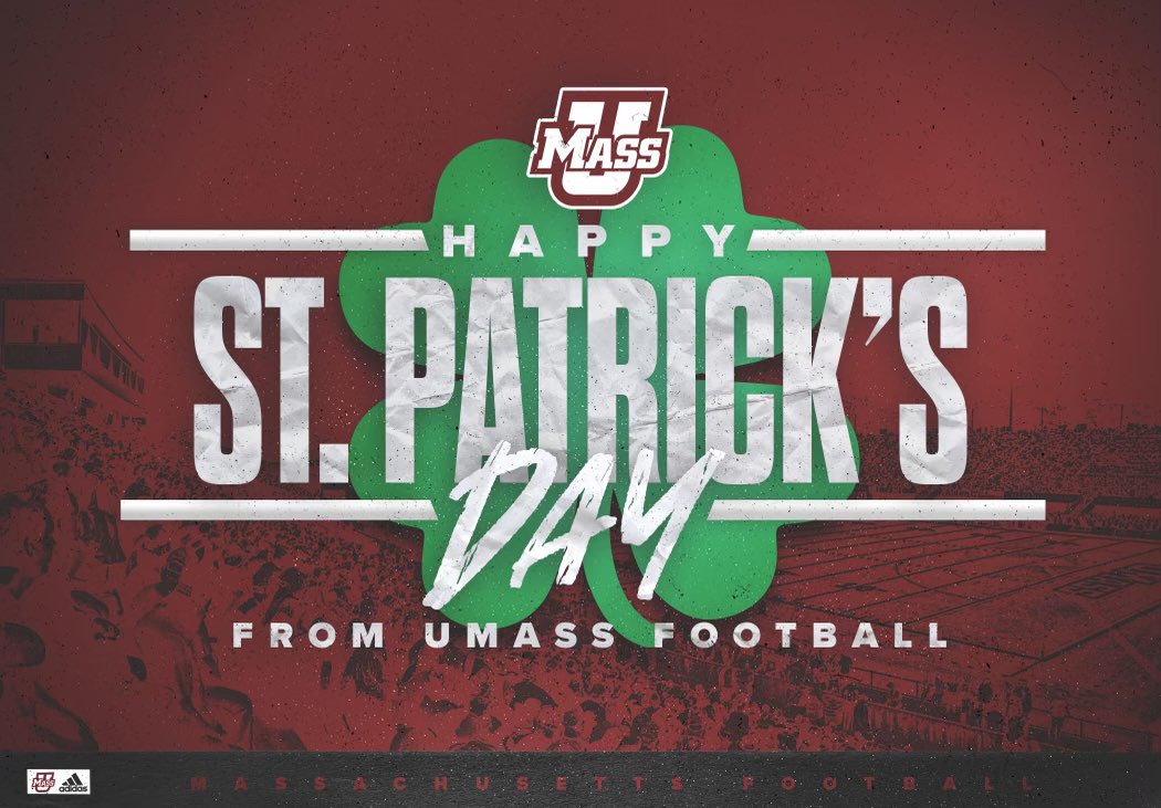 Happy St. Patrick’s Day from UMass Football!