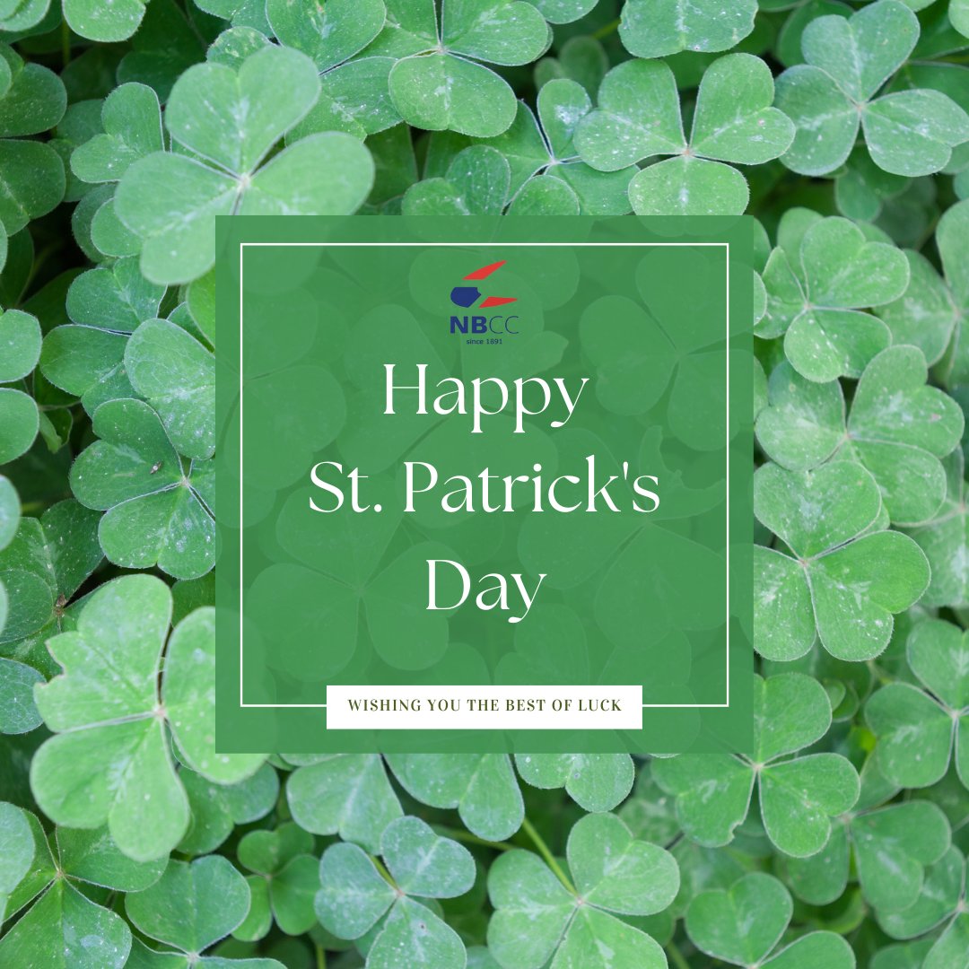 🍀 Happy St. Patrick's Day from all of us at NBCC! 🍀 Let's celebrate the spirit of Ireland's patron saint with joy, laughter, and a touch of green. May your day be filled with luck and cheer! #StPatricksDay #WeAreNBCC #StrongerTogether