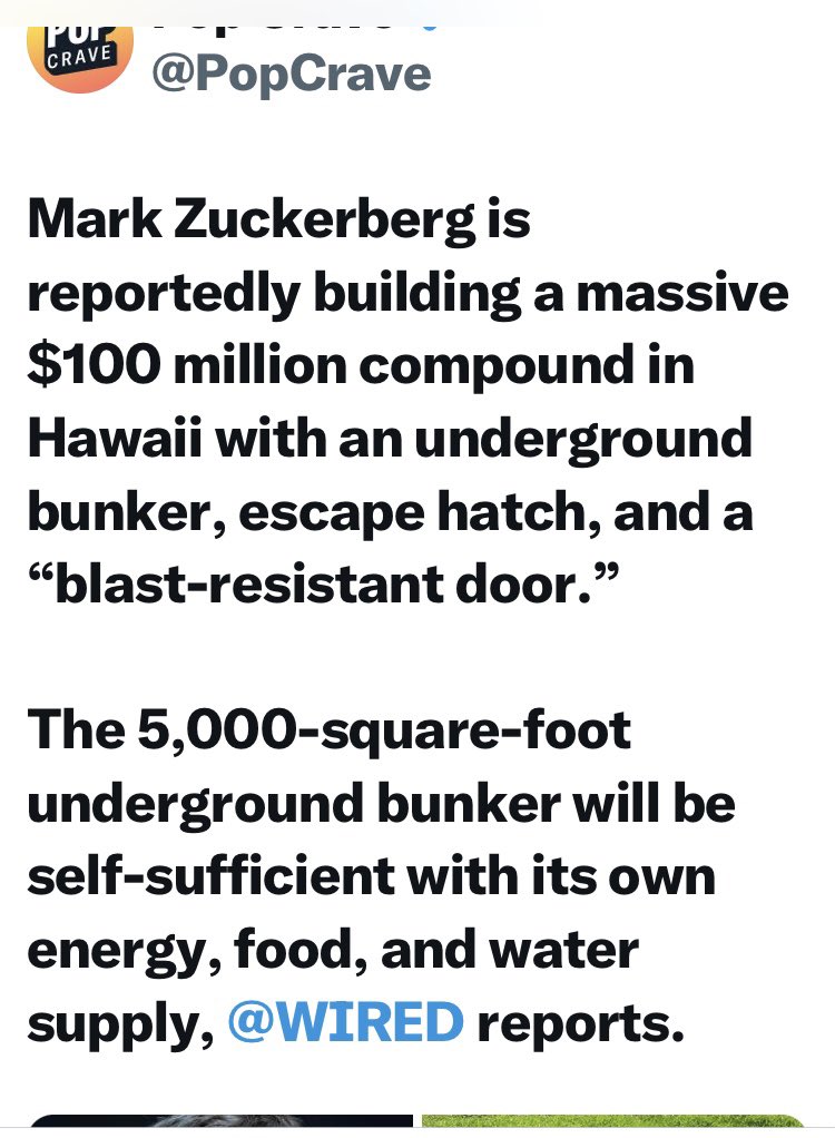Listen again! As Zuckerberg goes underground.. #ThinkingAllowed on bunkers.