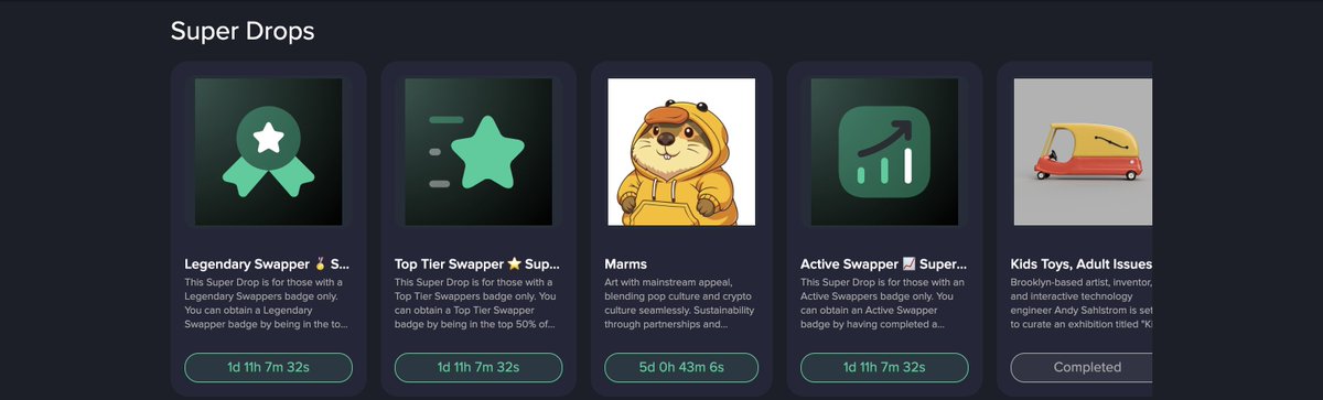 assetdash's tweet image. smash the like button if you are on the SuperSwap Leaderboard ❤️

$3,000+ in prizes up for grabs for SuperSwap badge holders in the SuperDrops ending in 24 hours!