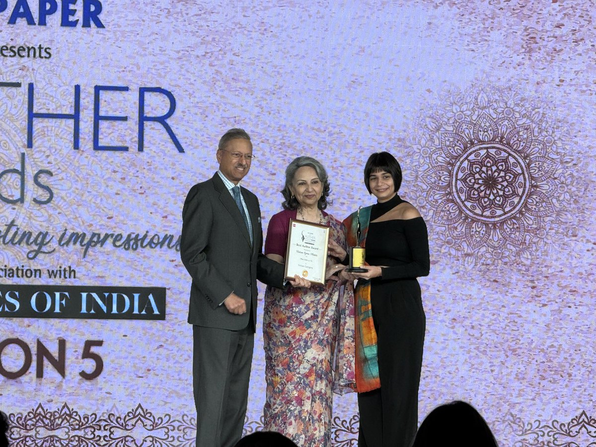 We are thrilled to announce that @TashanMehta has won the Best Author Fiction award for her fantasy fiction book #MadSistersOfEsi at the eminent @AutherAwards. Many congratulations to you, Tashan! #AutHERAwards 

@JKPaperIndia @TOI_Books @AutherAwards
