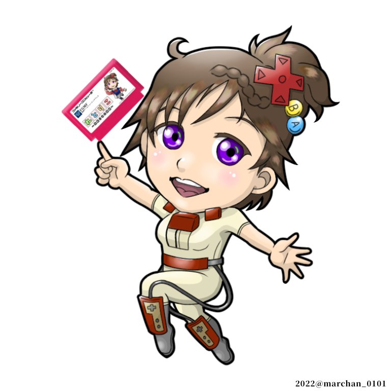 marchan_0101's tweet image. りこちゃん@chikushirikoの学習系は爆笑の神回が多いし、ひめ香ちゃん@rengayahimekaはマリオワールドめきめき上達してるし···今週のFGMFチャンネルも見逃せませんね❗

りこちゃんのレトロハード・コスプレで応援✨
#いまりこ! #ひめちゃれ! #FGMF