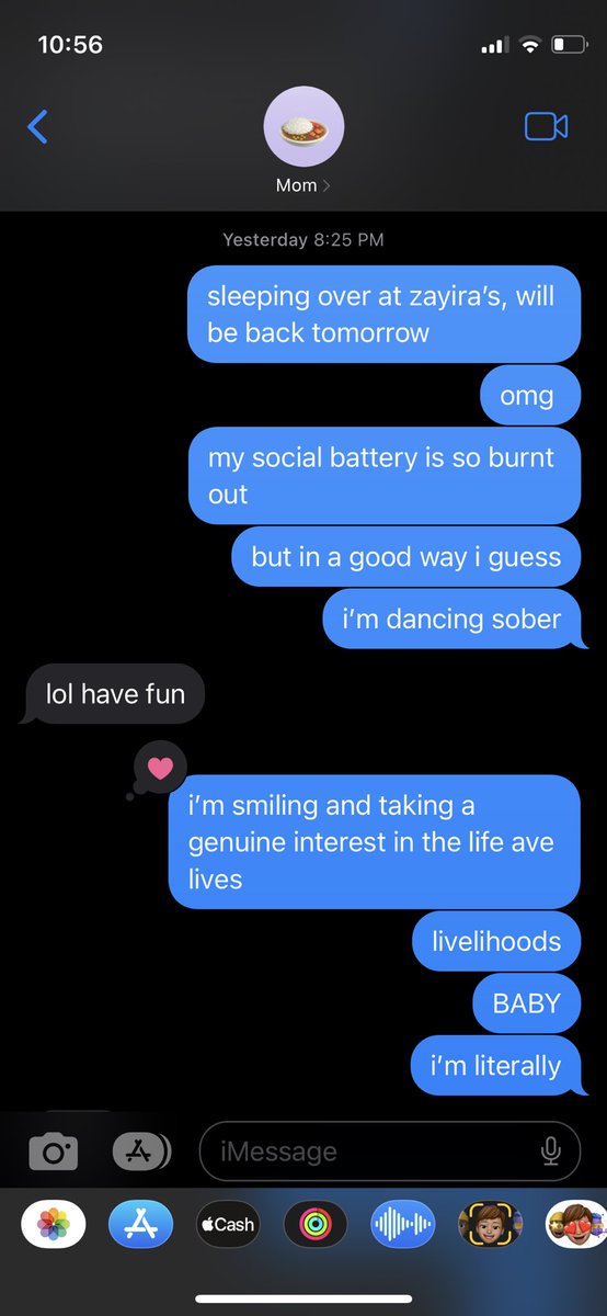 chickent_tty's tweet photo. this app is for screenshots of text message convos with my parents. pls enjoy while i kms thank u https://t.co/QJBWXAdony