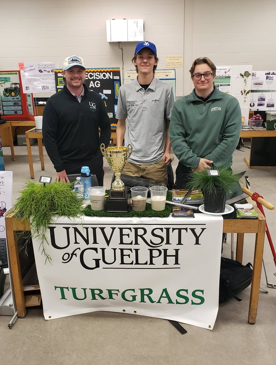 Turfgrass student's display @collegeroyal @uofguelph