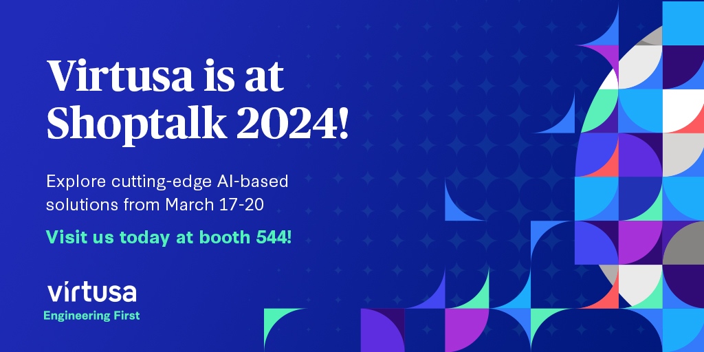 #Shoptalk2024 is finally here! Join us at Mandalay Bay, Las Vegas, as we embark on an exciting journey to explore the future of #retail. Together, let's revolutionize the retail landscape. See you at booth 544: splr.io/6013ccoPP
#GenAI #VirtusaatShoptalk #EngineeringFirst