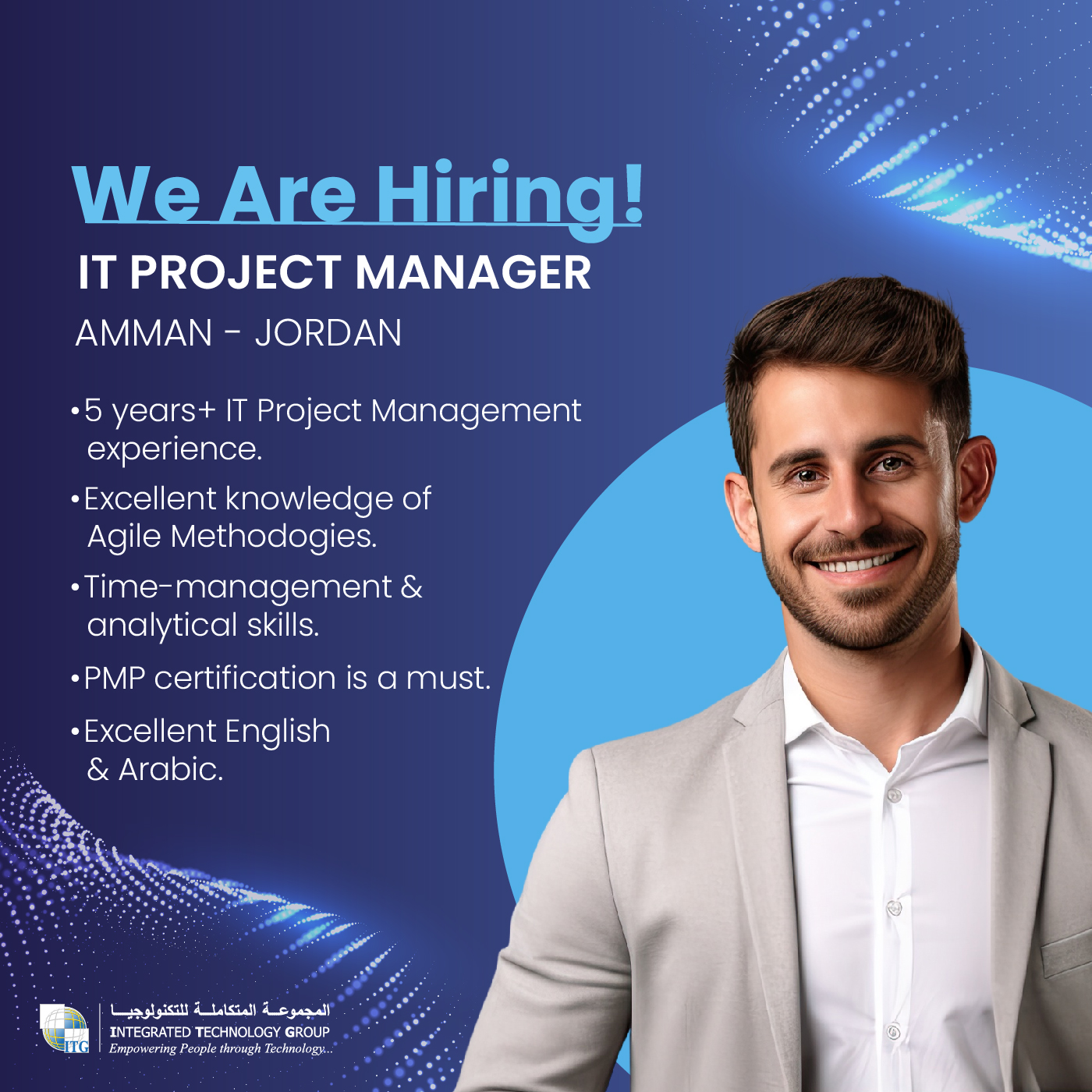 Integrated Technology Group (ITG) on X: &ldquo;We Are Hiring! IT Project 