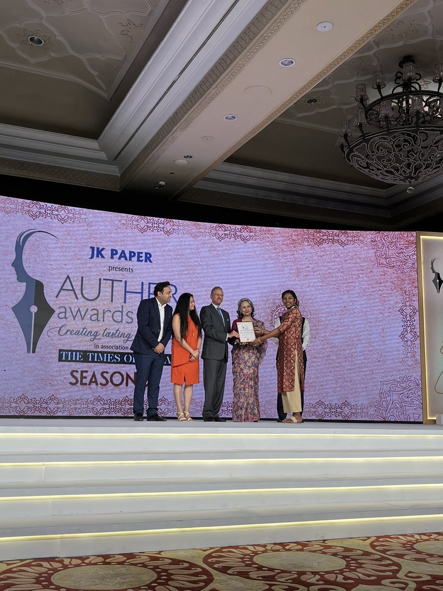 AutherAwards's tweet photo. At the #AutherAwards, we are honored to recognize the immense talent of young luminary writers, who are fulfilling their dreams and inspiring future generations of literary excellence. Congratulations to both for winning the #BestManuscript.
@JKPaperIndia @timesofindia https://t.co/Yx5TWeOLb9