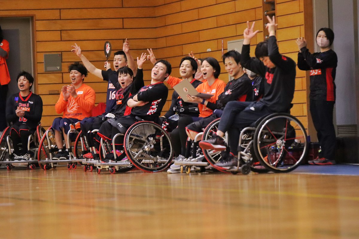 NoexStaff's tweet image. みんなでがんばり、
みんなで喜びました🐧🐿

 #車いすバスケットボール
 #High8