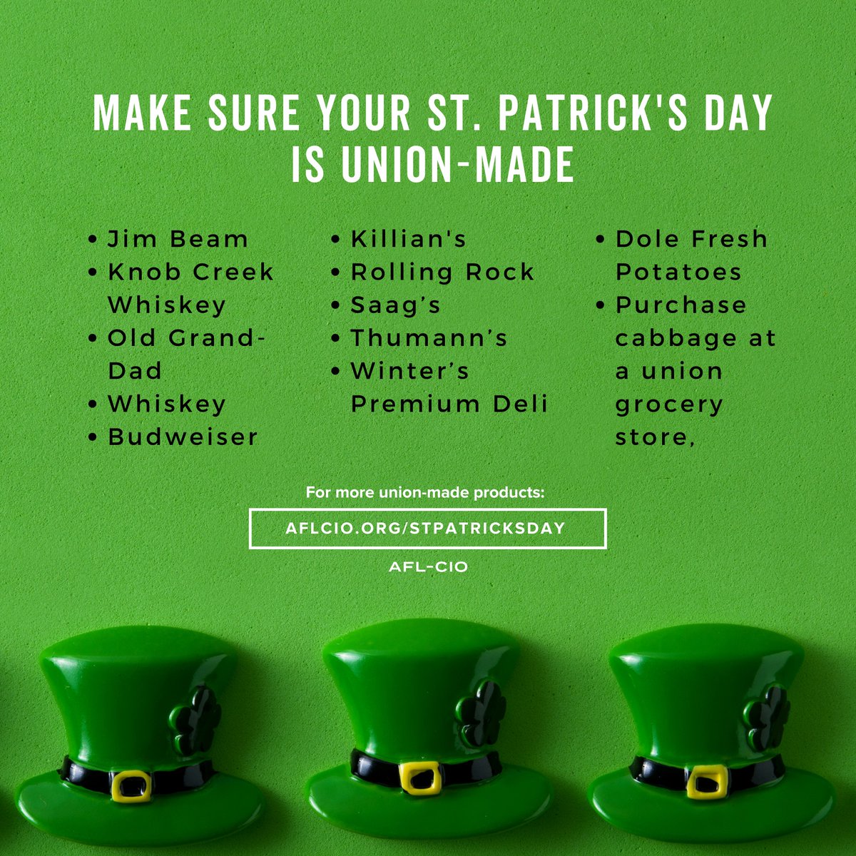 Make it a #UnionMade #StPatricksDay! #1u #BuyUnion