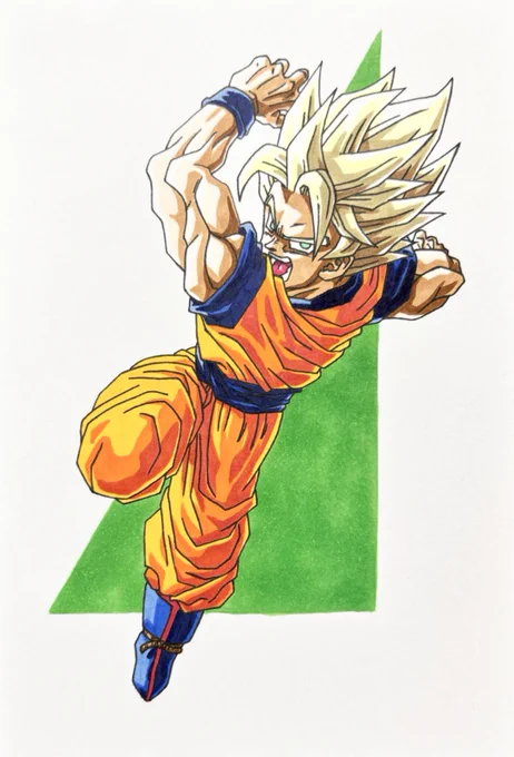 サイヤの日#サイヤの日 #サイヤの日2024 #ドラゴンボール #孫悟空 #模写 