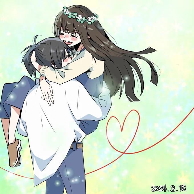 このちゃんお誕生日おめでとう〜!護衛が頑張って花冠を作ってくれました#近衛木乃香誕生祭2024 #近衛木乃香生誕祭2024 