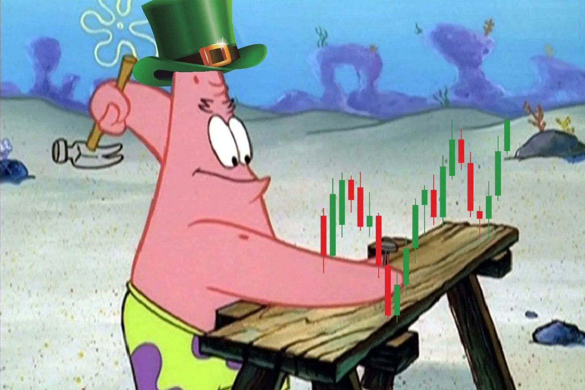 pat_wif_hat's tweet photo. @3orovik Web3 mfers gotta build their own wealth, not jeet and fud their bags

$PATRICK is onboard with building on the DIP 🍀 https://t.co/dZ2Kk9AzoZ