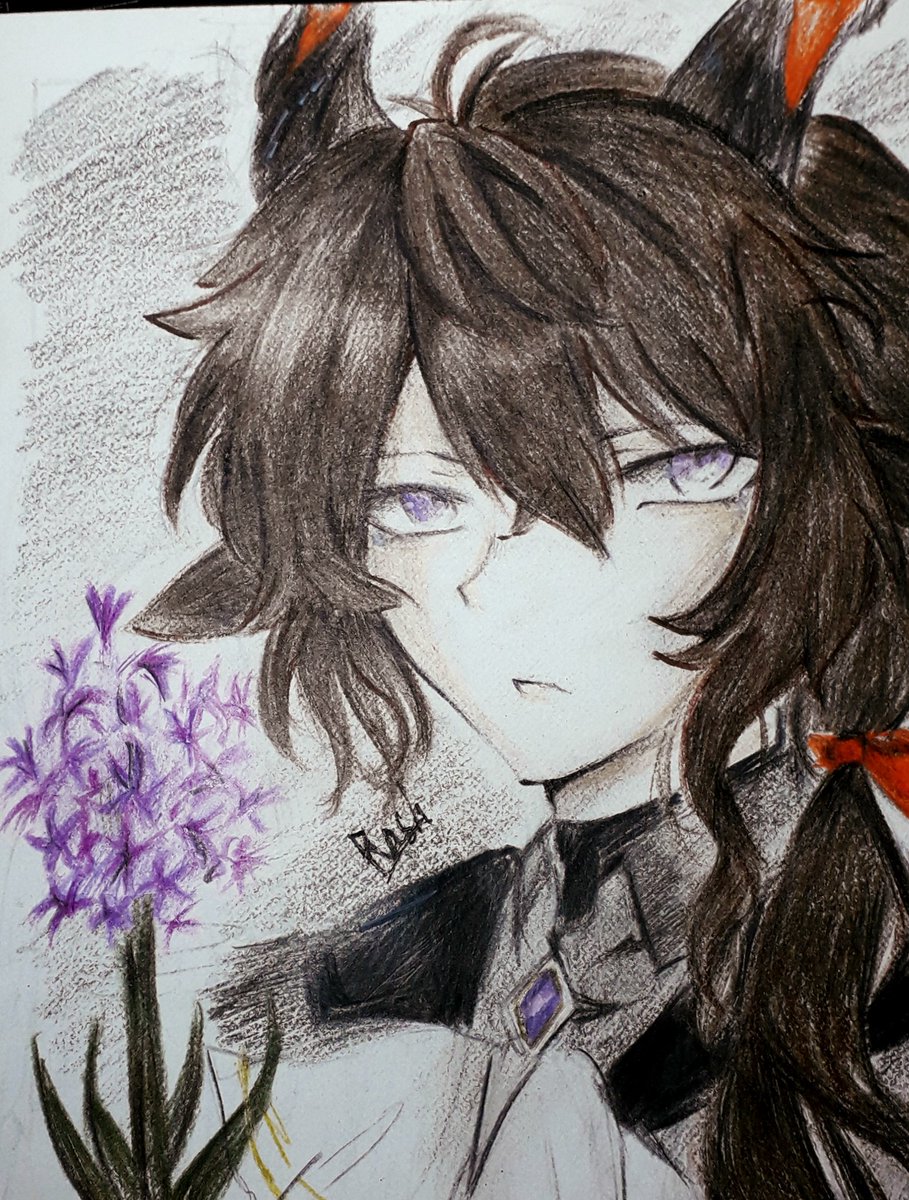 Ebenholz #アークナイツ #Arknights
#ArknightsFanArt 
Drew this while on artblock 😭