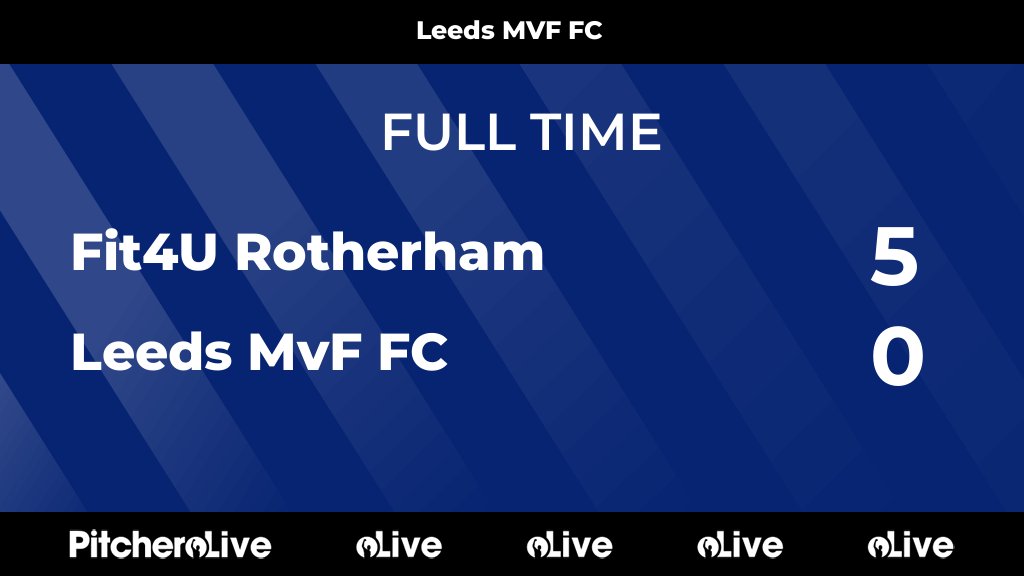 FULL TIME: Fit4U Rotherham 5 - 0 Leeds MvF FC
#FITLEE #Pitchero
pitchero.com/clubs/leedsman…