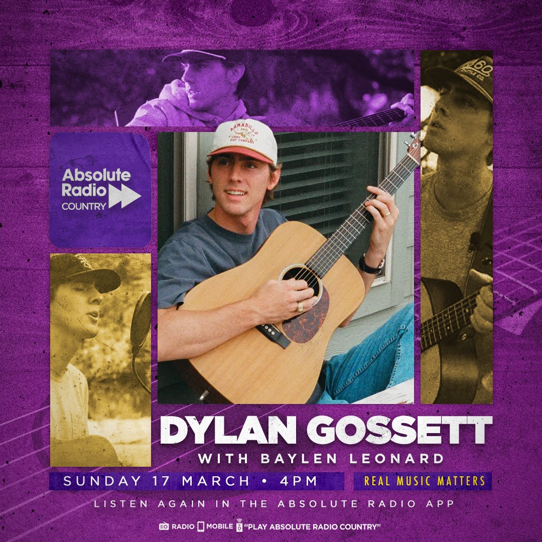 .@DylanGossett joins @HeyBaylen on The Front Porch from 4pm. They'll be talking all about the success of his single 'Coal', his brand-new EP 'No Better Time' and more. Listen or catch-up: 👉bit.ly/AbsoluteRadioC…