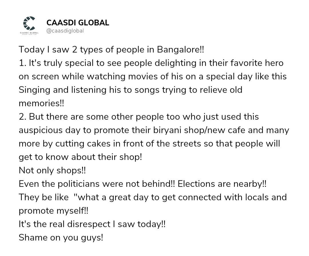 caasdiglobal's tweet photo. No offence to any one!! 
But #nammabengaluru people should take action on these kind of people!! 
Who are ruining this auspicious day! 
#Bengaluru #Bangalore https://t.co/m8VuV4eyWz
