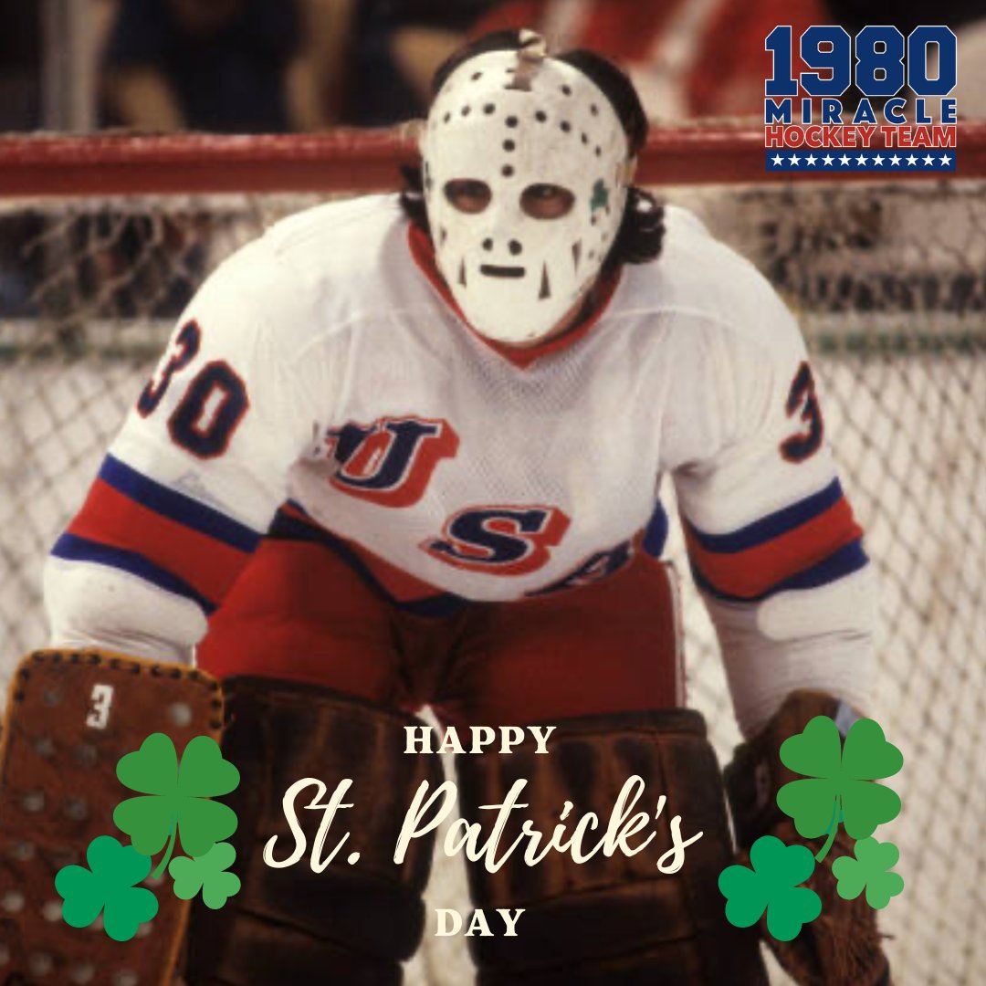 “Luck is what happens when preparation meets opportunity.”  🏒🏅🇺🇸

Wishing everyone a happy St. Patricks Day! 🍀

#luckoftheirish #StPaddysDay #MiracleOnIce #1980Gold #LakePlacid #Olympics #1980Hockey