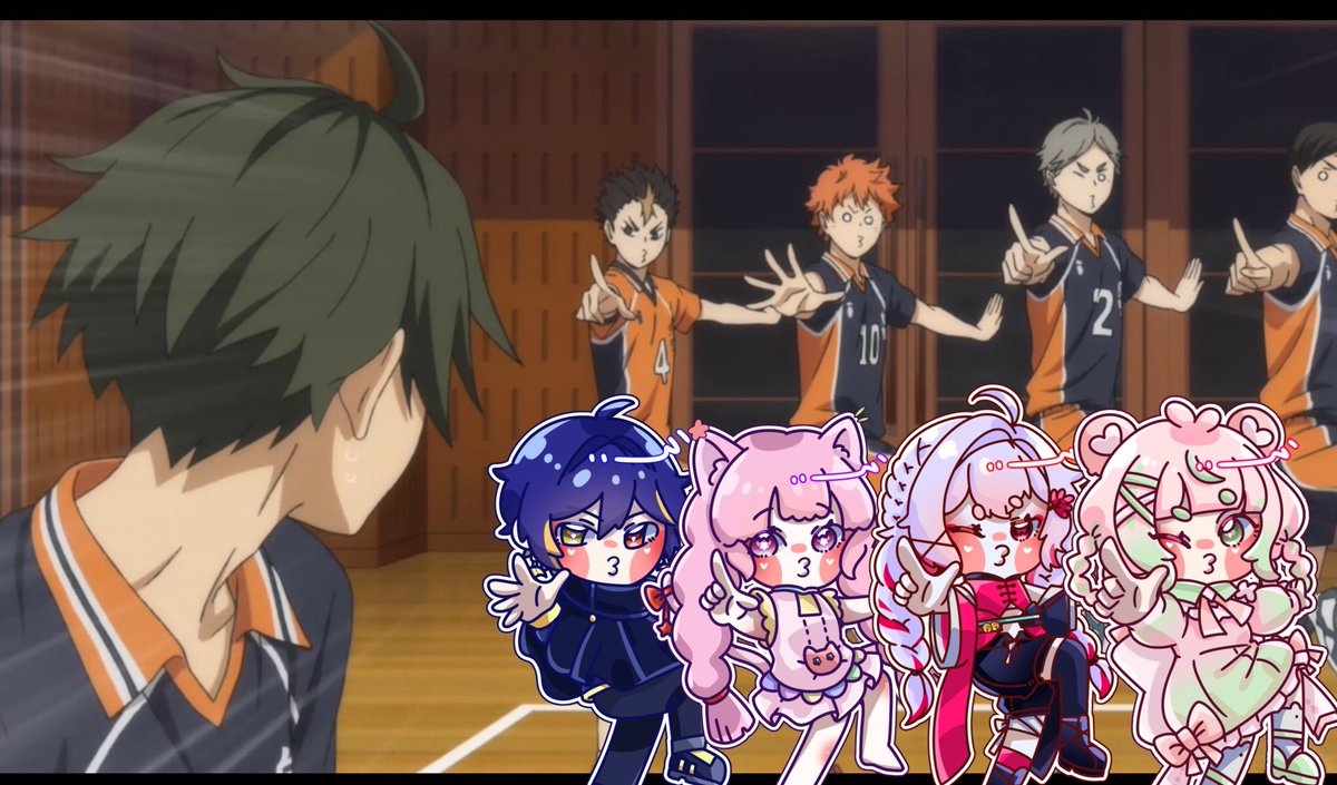 kyuume_Vtuber's tweet photo. 感謝大家一起陪我做出社死動作（？
一開始真的沒有想到會變四個人
（之後一定還會繼續變多的😍
也謝謝柯忒老師願意接委託🥺
成員下收🫶
#Vtuber準備中 
#擴散希望 https://t.co/QoIzTjB7Mi