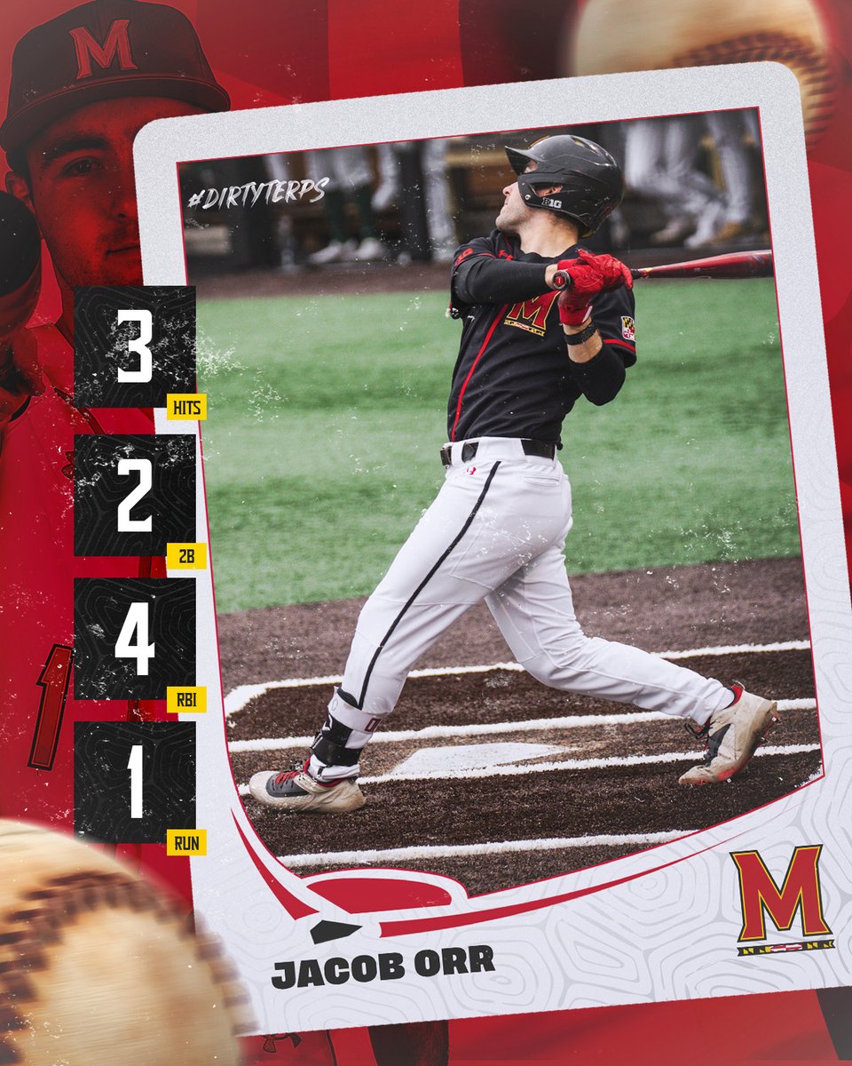 Now that's a stat line! What a performance by Jacob Orr in yesterday's win #DirtyTerps