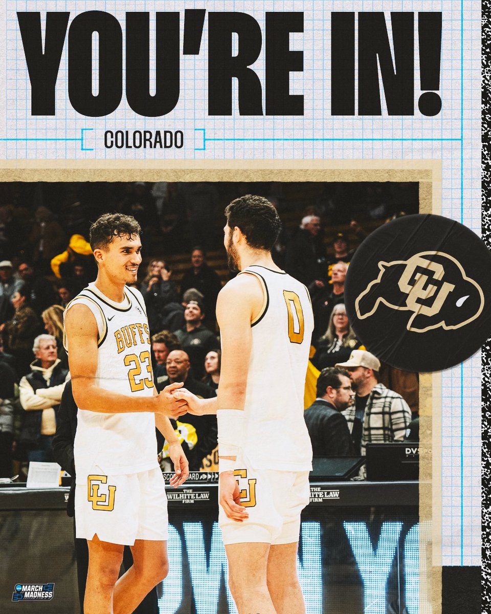 Colorado is DANCING! #MarchMadness @CUBuffsMBB