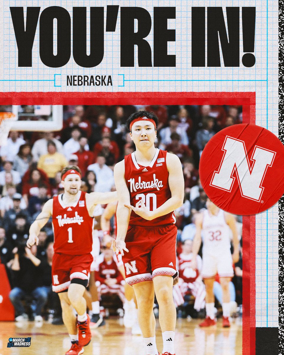 Nebraska is DANCING! #MarchMadness @HuskerMBB