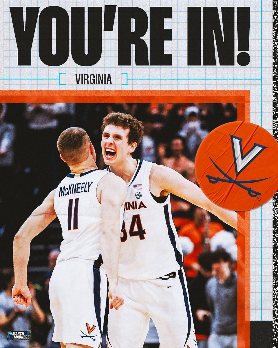 Virginia is DANCING!

#MarchMadness <a href="/UVAMensHoops/">Virginia Men's Basketball</a>