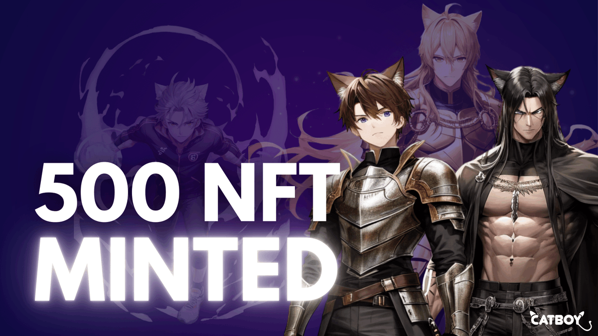LegacyOnBNB's tweet photo. 500 Slayers #NFT have already been minted! 🔥 Don't miss out - mint yours now at https://t.co/jg0zkSiege!

Regarding staking, please note that the staking CA is not live yet. However, stay tuned for a major update next week addressing user issues and enhancing your experience on our dApp.

Stay tuned for more updates and happy minting!
#Catboy #NFT #Minting #Update