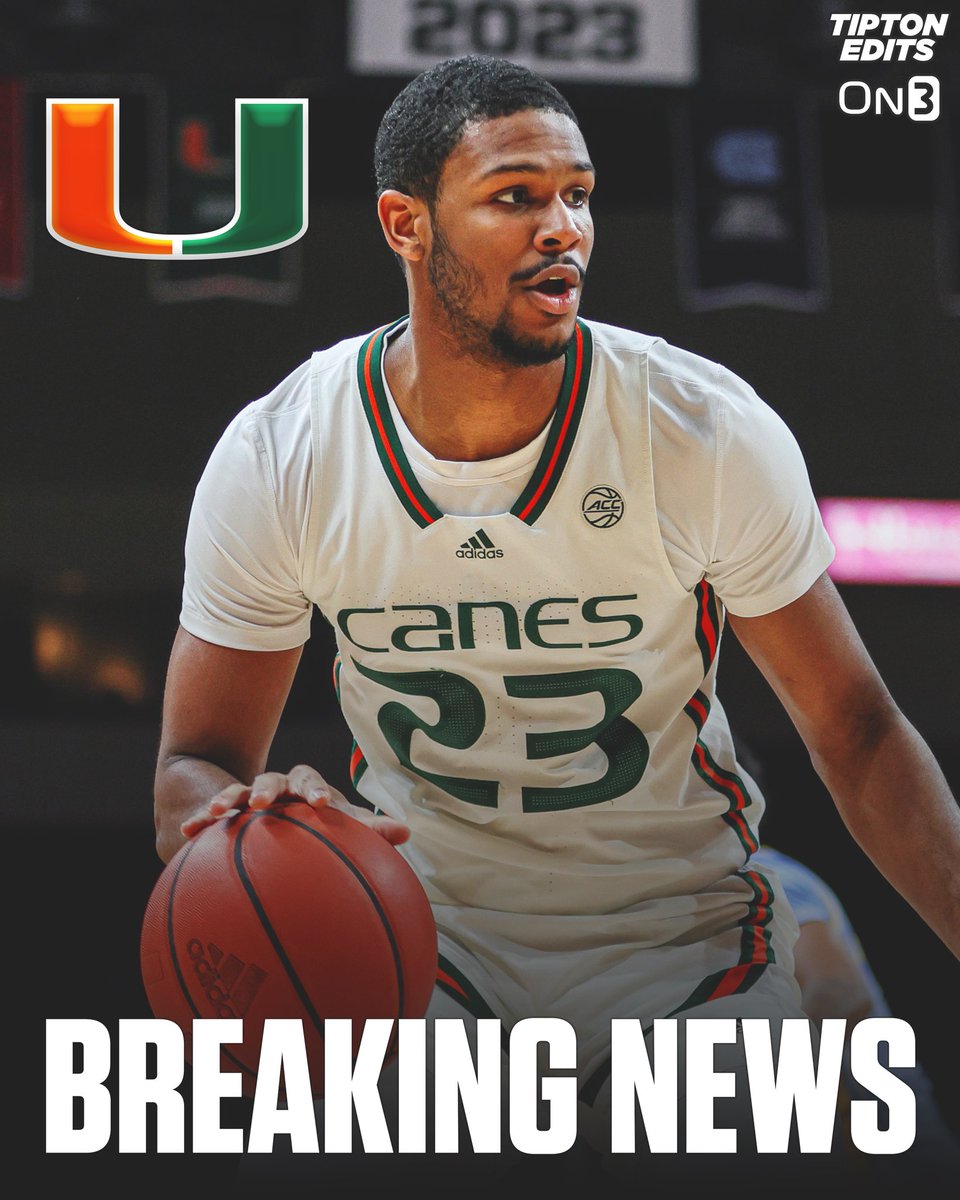 NEWS: Miami sophomore forward AJ Casey plans to enter the transfer portal, he tells @On3sports. The 6-9 Chicago native is a former 4⭐️ recruit. on3.com/college/miami-…