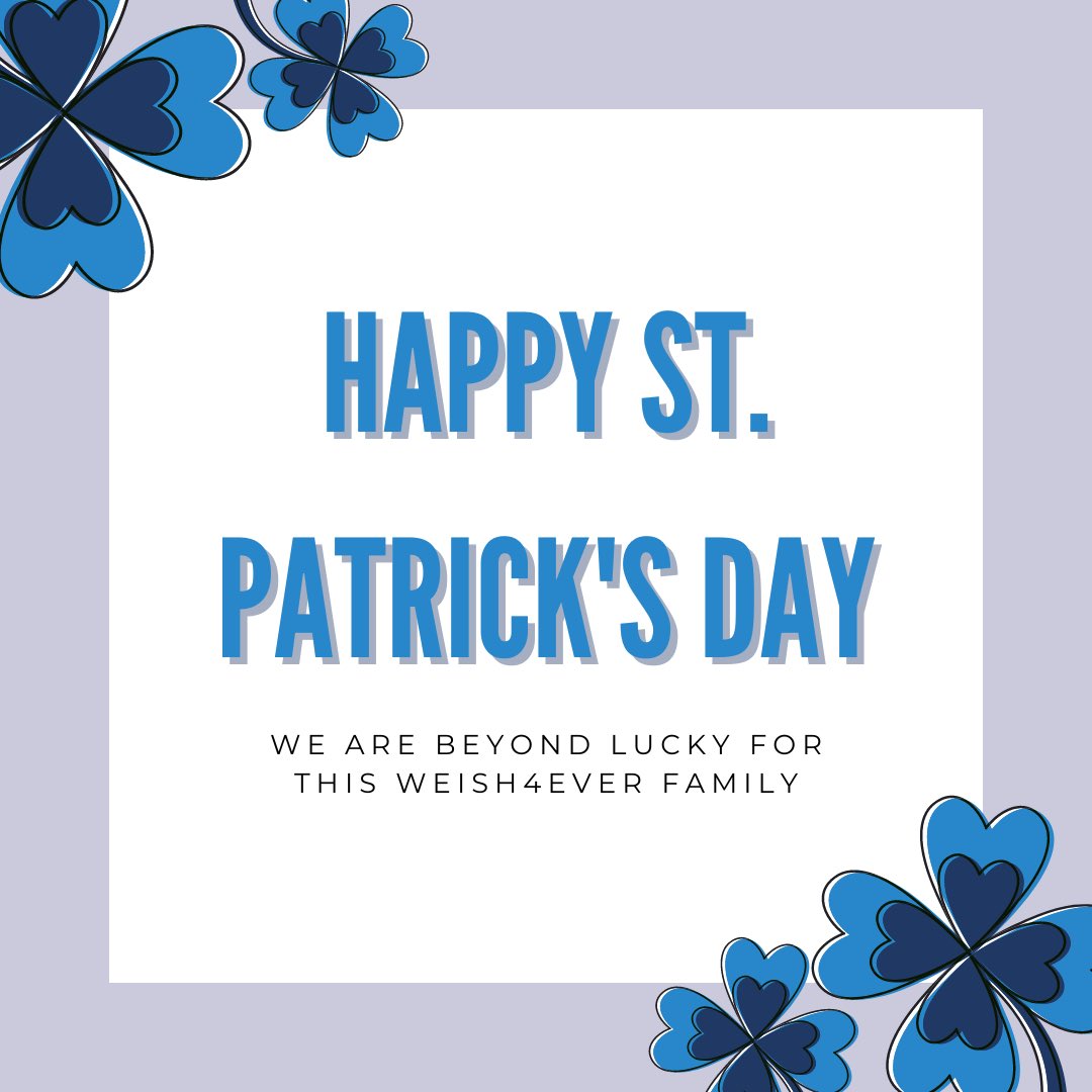 We are beyond lucky to call each one of you family, happy St. Patrick’s Day!