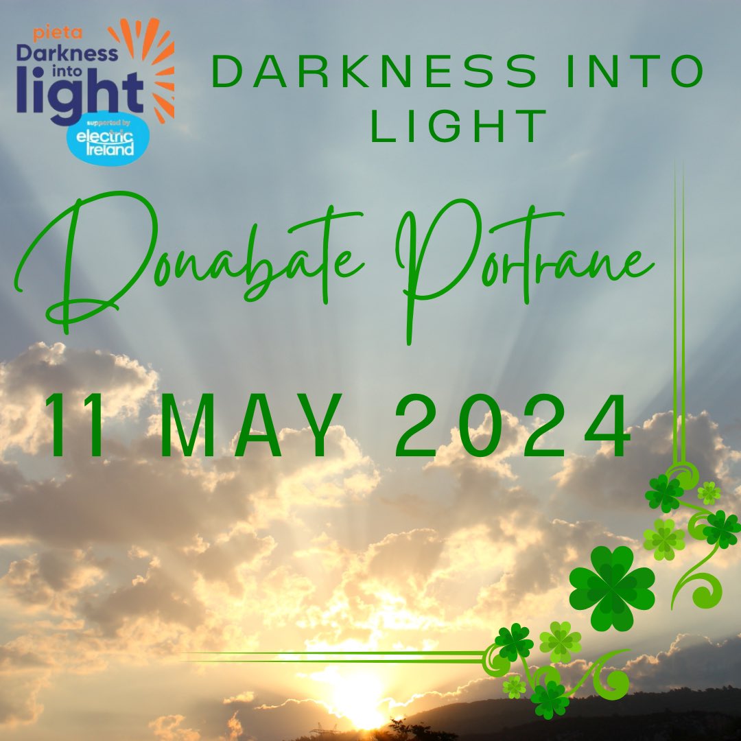 Lá Fhéile Pádraig Sona Daoibh go leir ☘️ 
If you’re chatting with friends or family today, why not suggest joining the inaugural #Donabate #Portrane #DarknessIntoLight 
#DP_DIL24 🌅 

Still loads of room for new registrations at darknessintolight.ie 

#StPatrickDay ☘️🇮🇪
