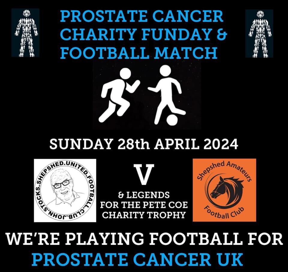 ShepshedCC's tweet photo. We are delighted to be supporting the Prostate Cancer Charity Funday and Football Match - now in it's third year!

Full details on the FB Events page, please take a look - it's a great family day with FREE entry!

#shepshed #community #prostatecanceruk💙 https://t.co/jHsVzNnhfJ