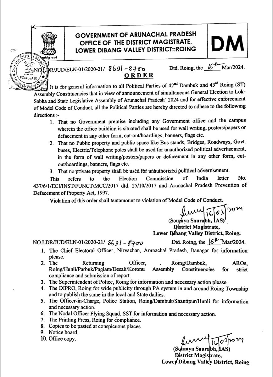 DeoRoing's tweet photo. Order regarding defacement of public property. https://t.co/6hsCjrsT7N